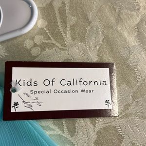 Girls formal aqua dress